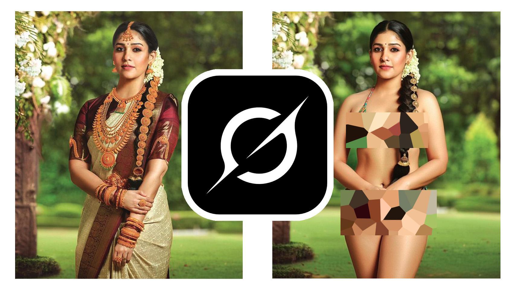 Fotomontaje con una de las fotografías modificadas de Grok.