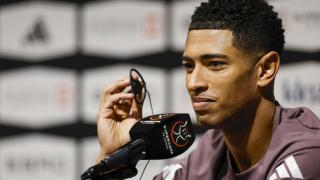 Bellingham, durante la rueda de prensa previa al partido contra el Atlético de Madrid.