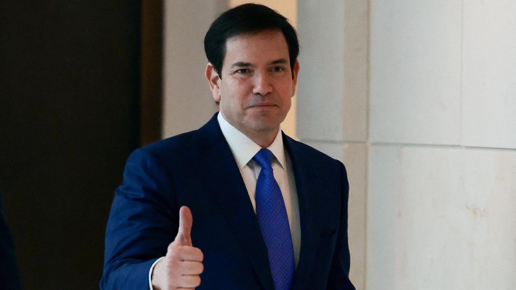 El secretario de Estado de EEUU, Marco Rubio, en el Capitolio en Washington, este miércoles 7 de enero de 2026.