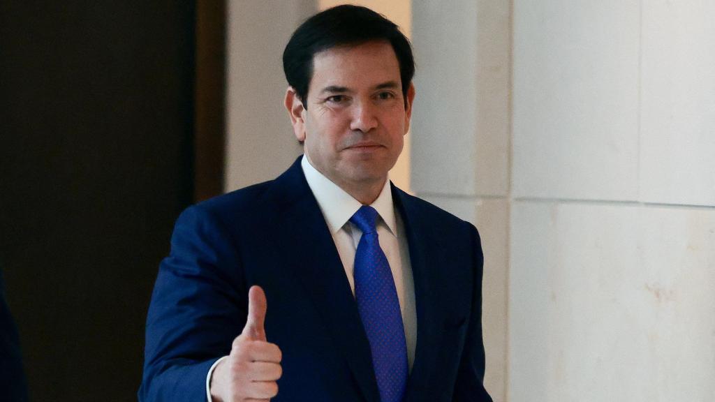 El secretario de Estado de EEUU, Marco Rubio, en el Capitolio en Washington, este miércoles 7 de enero de 2026.