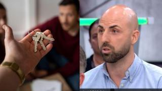 Montaje de una imagen de archivo de unas llaves y de Antonio Lauren.