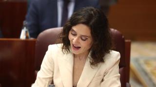 Isabel Díaz Ayuso durante un pleno de la Asamblea de Madrid.