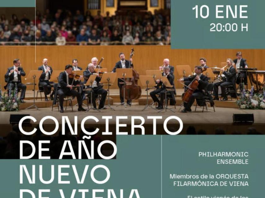 Cartel promocional del Concierto de Año Nuevo de Viena