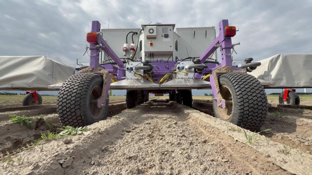 El robot que acaba con la maleza.