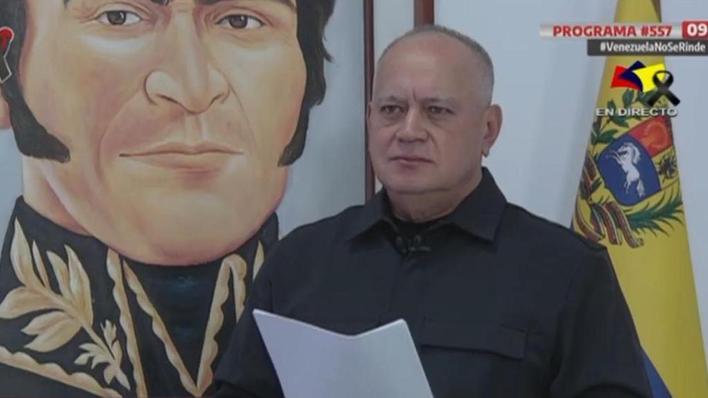 Diosdado Cabello durante su intervención en su programa de TV este miércoles, 7 de enero de 2024.