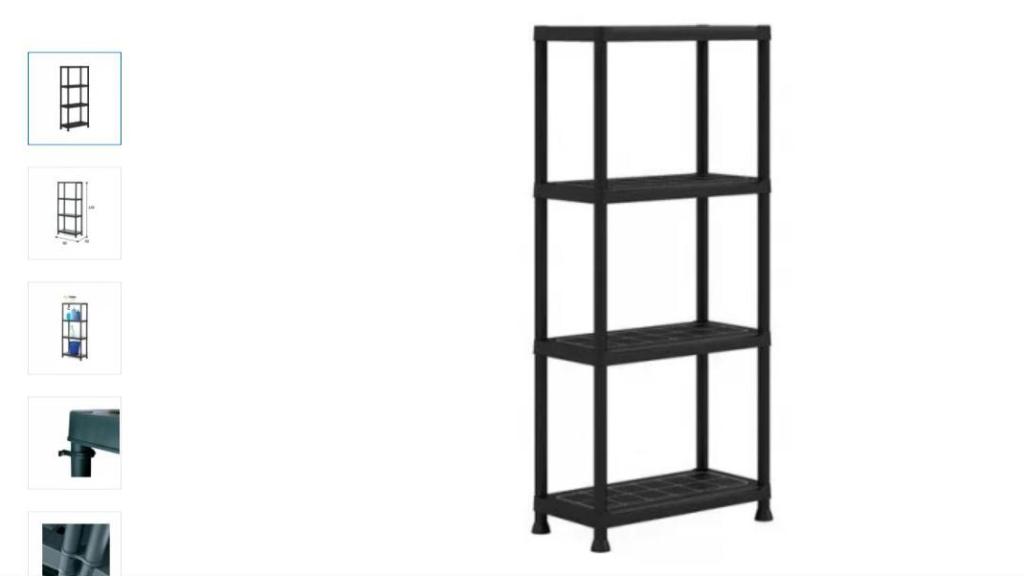 Estantería de resina.