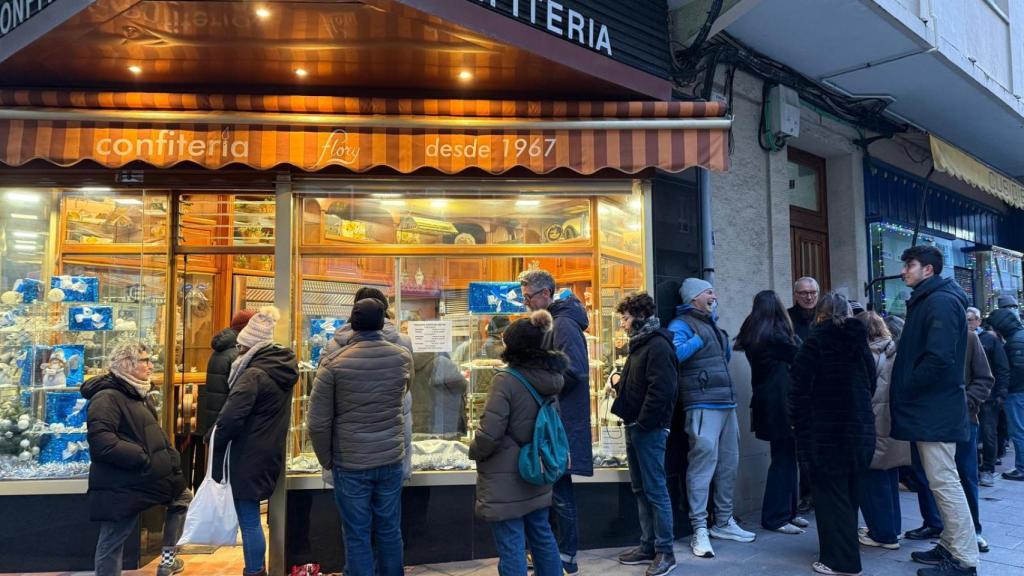 Colas en Flory para comprar el roscón
