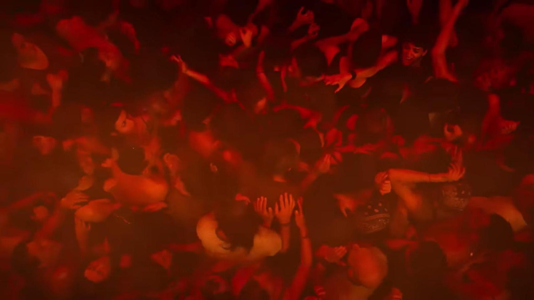 Fotograma de la serie 'Cromañón', basada en la tragedia.