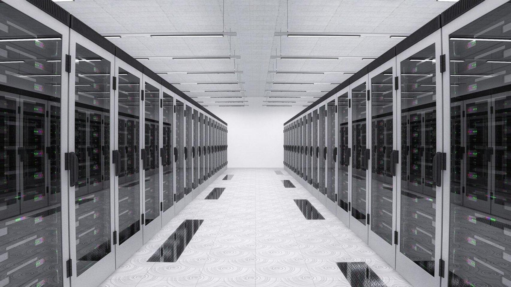 Uno de los centros de datos de la Región de Murcia.