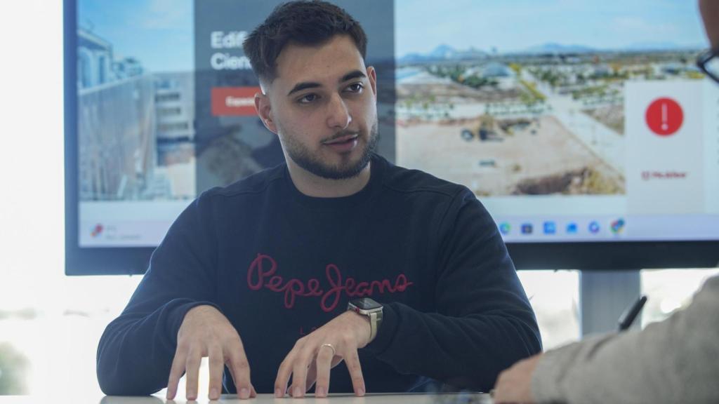 Saúl García (Beply) durante la entrevista.