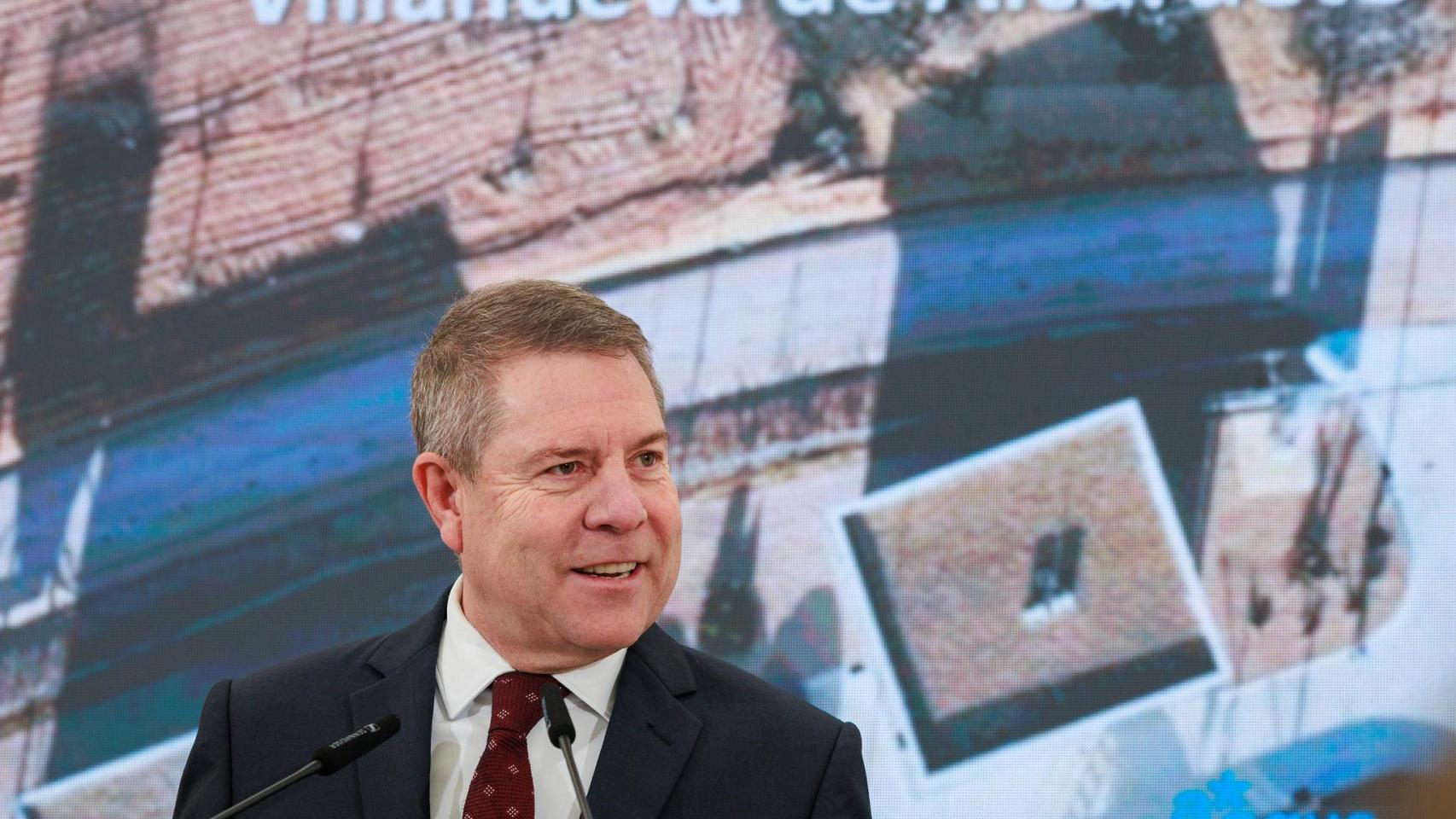 Page durante Inauguración en Villanueva de Alcardete de la Nueva Estación Depuradora de Aguas Residuales.