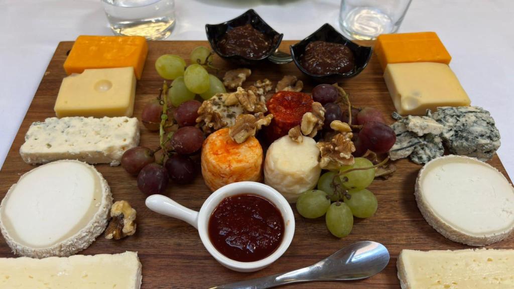 Una tabla de quesos del restaurante.