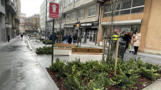 Imagen de la calle Sagrada Familia, ya peatonalizada.