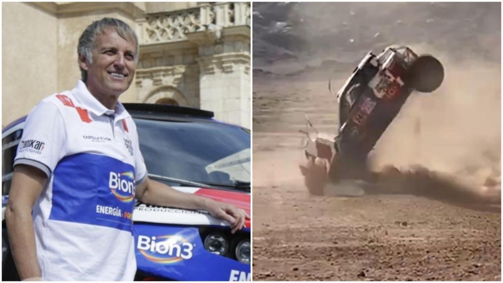 Jesús Calleja y su fuerte accidente en el Rally Dakar