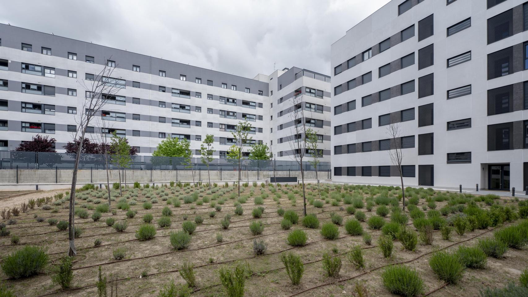 Un bloque de viviendas para alquiler sostenible en Villaverde.