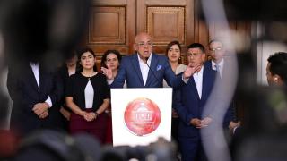 El presidente del Parlamento de Venezuela y jefe negociador del chavismo, Jorge Rodríguez.