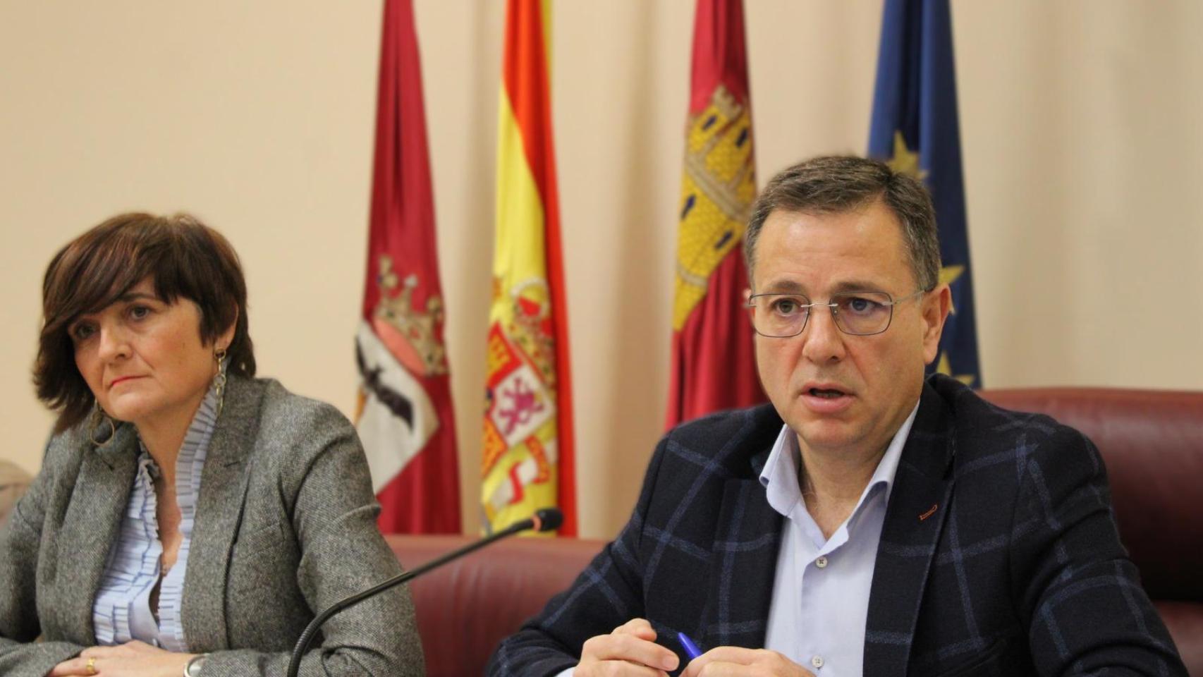 Manuel Serrano este jueves en rueda de prensa.