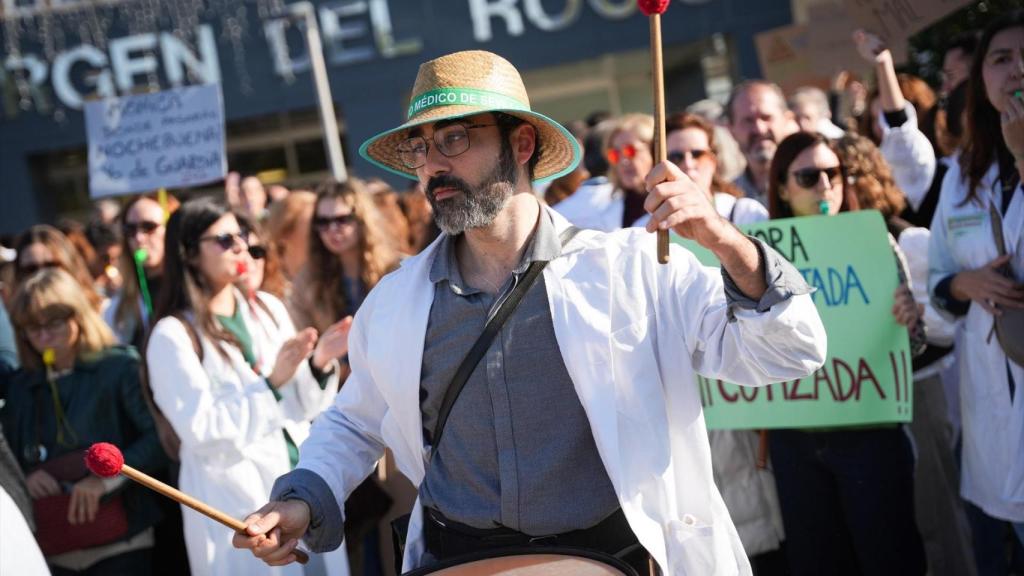 Huelga médica del pasado mes de diciembre en Sevilla.