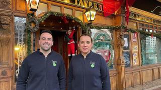 Diego y Lili en el Paddy Flaherty.