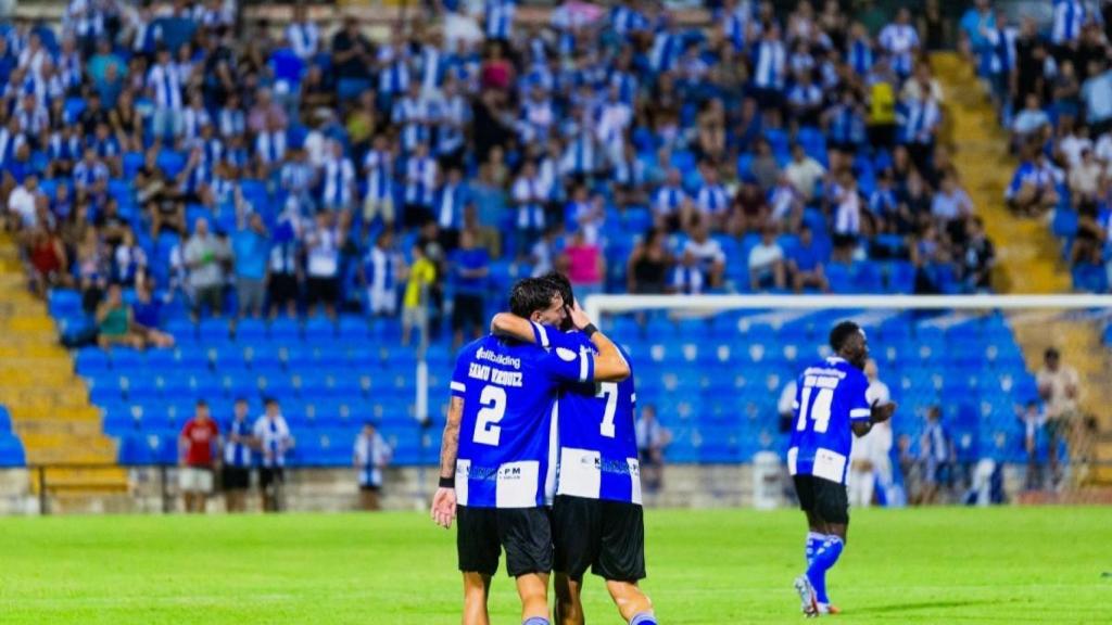 La vista del estadio Rico Pérez en el partido.
