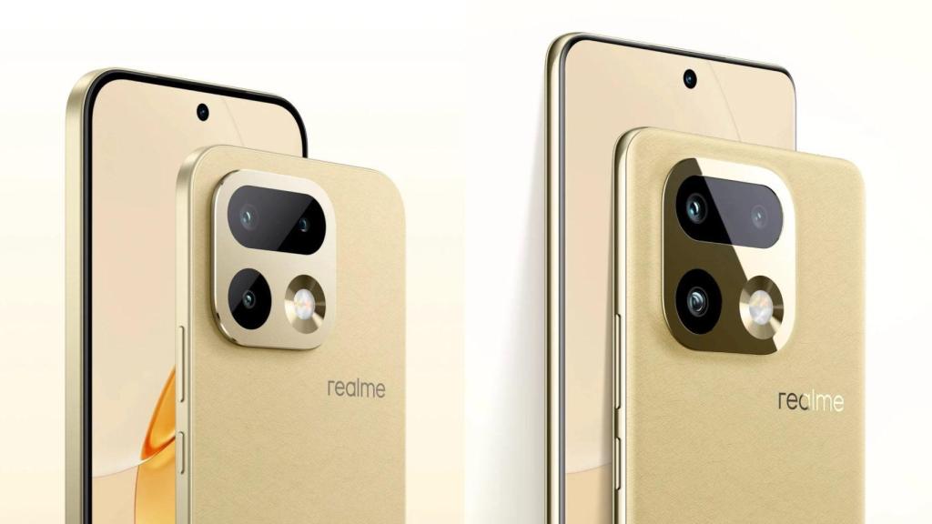 Realme 16 Pro (izq) y realme 16 Pro+ (der)