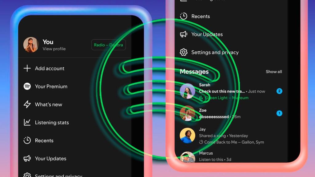 Fotomontaje inspirado en Spotify