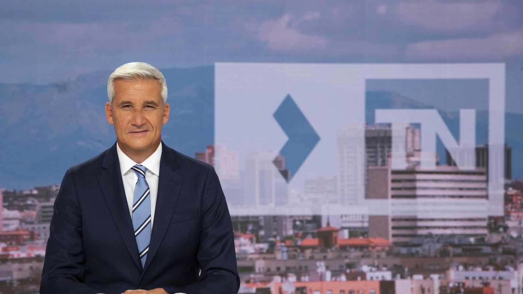 Víctor Arribas, en el Telenoticias de Telemadrid.