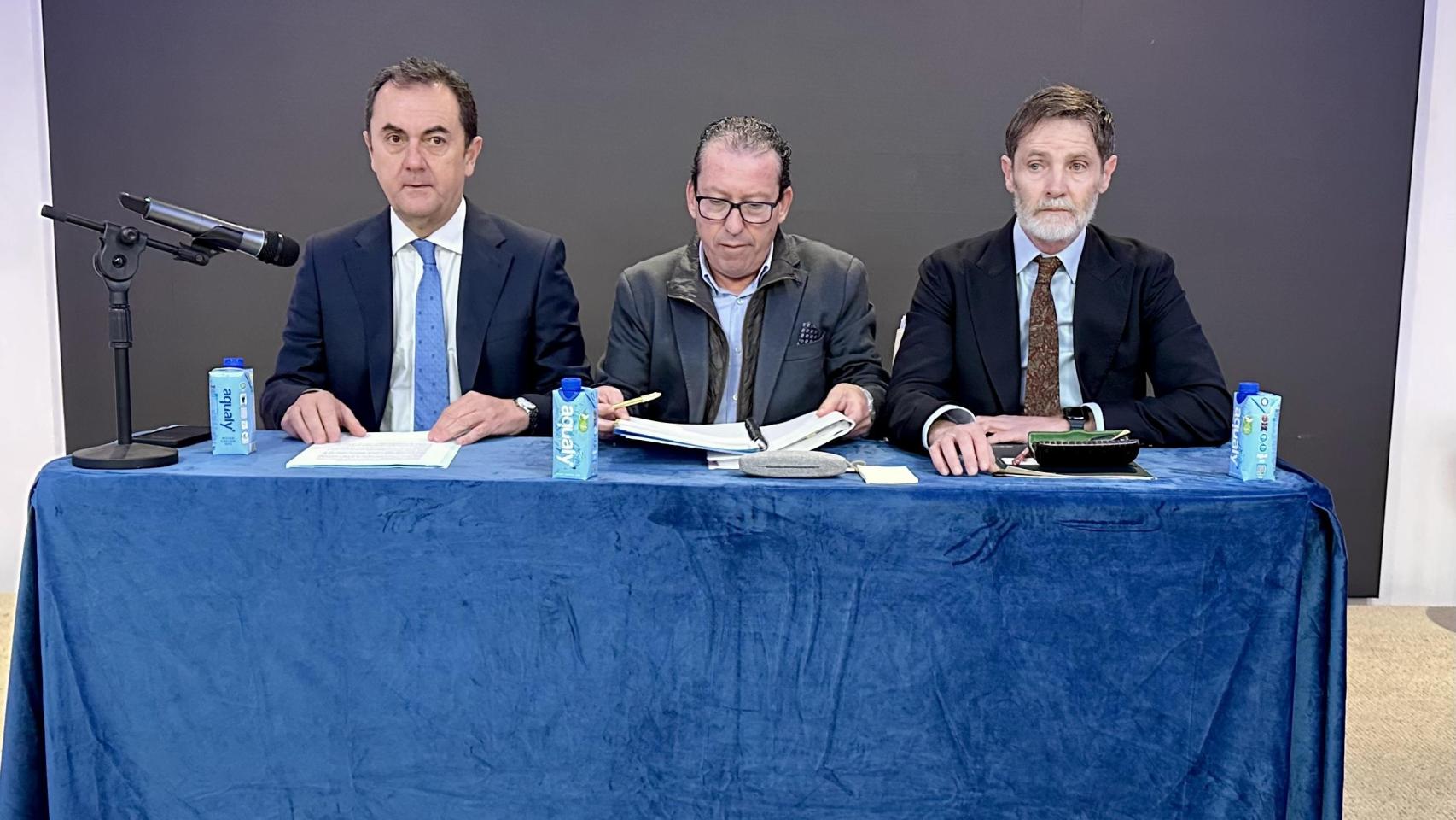 José María Muñoz, Miguel Criado y Bartolomé Canterero.