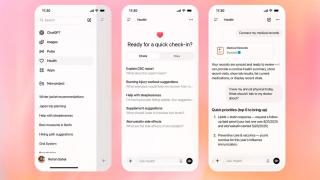 Interfaz de ChatGPT Health en el móvil