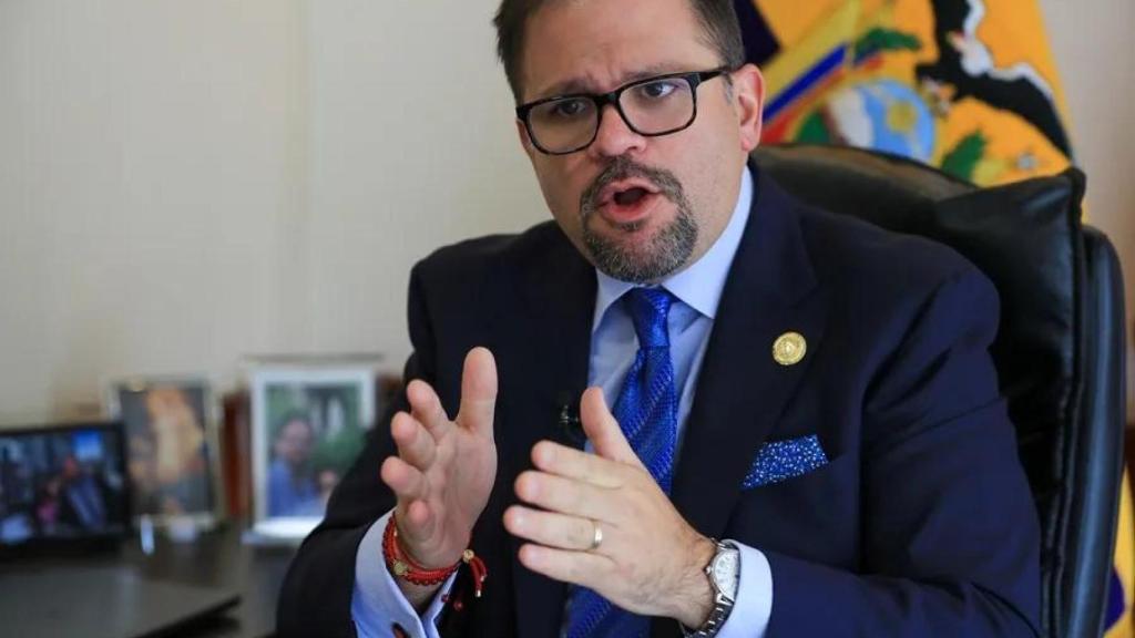 El ministro de Interior de Ecuador, John Reimberg, en una fotografía de archivo.