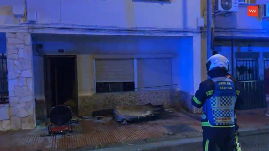 Estado en el que ha quedado la vivienda tras el incendio.