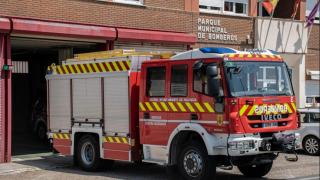Un vehículo de los Bomberos de Palencia