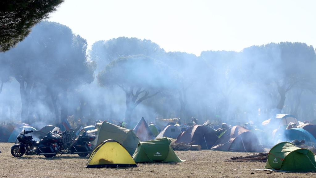 Imagen de la zona de acampada de Pingüinos en 2017, año en el que regresó tras dos de suspensión