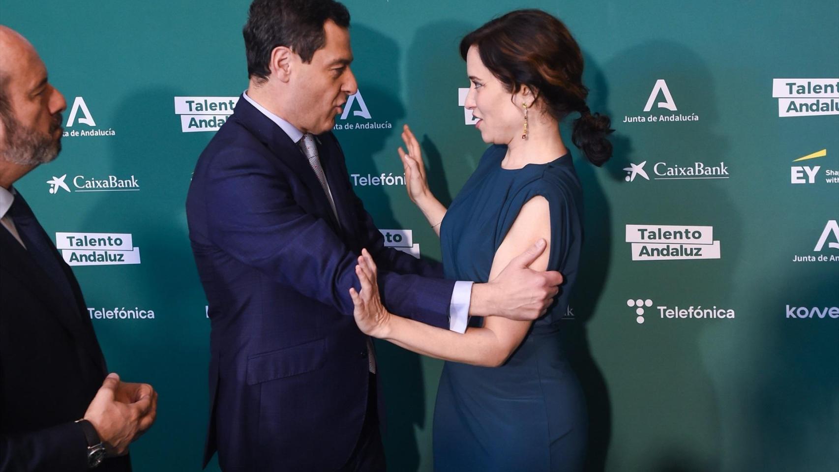 Juanma Moreno e Isabel Díaz Ayuso.