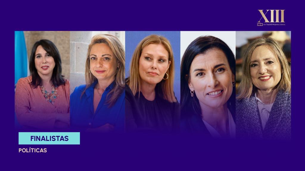 De izquierda a derecha: María Jesús Lorenzana, Cristina Valido García, Astrid María Pérez Batista, Gema Igual Ortiz y Cristina Ibarrola Guillén.