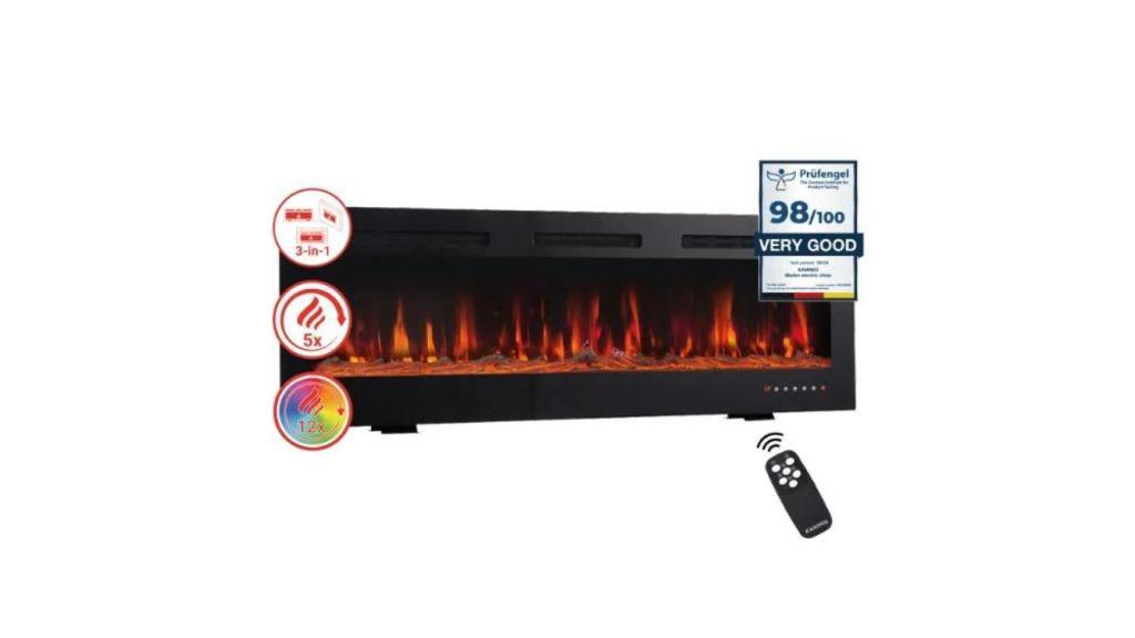 chimenea eléctrica 3 en 1 Marlon Kaminio