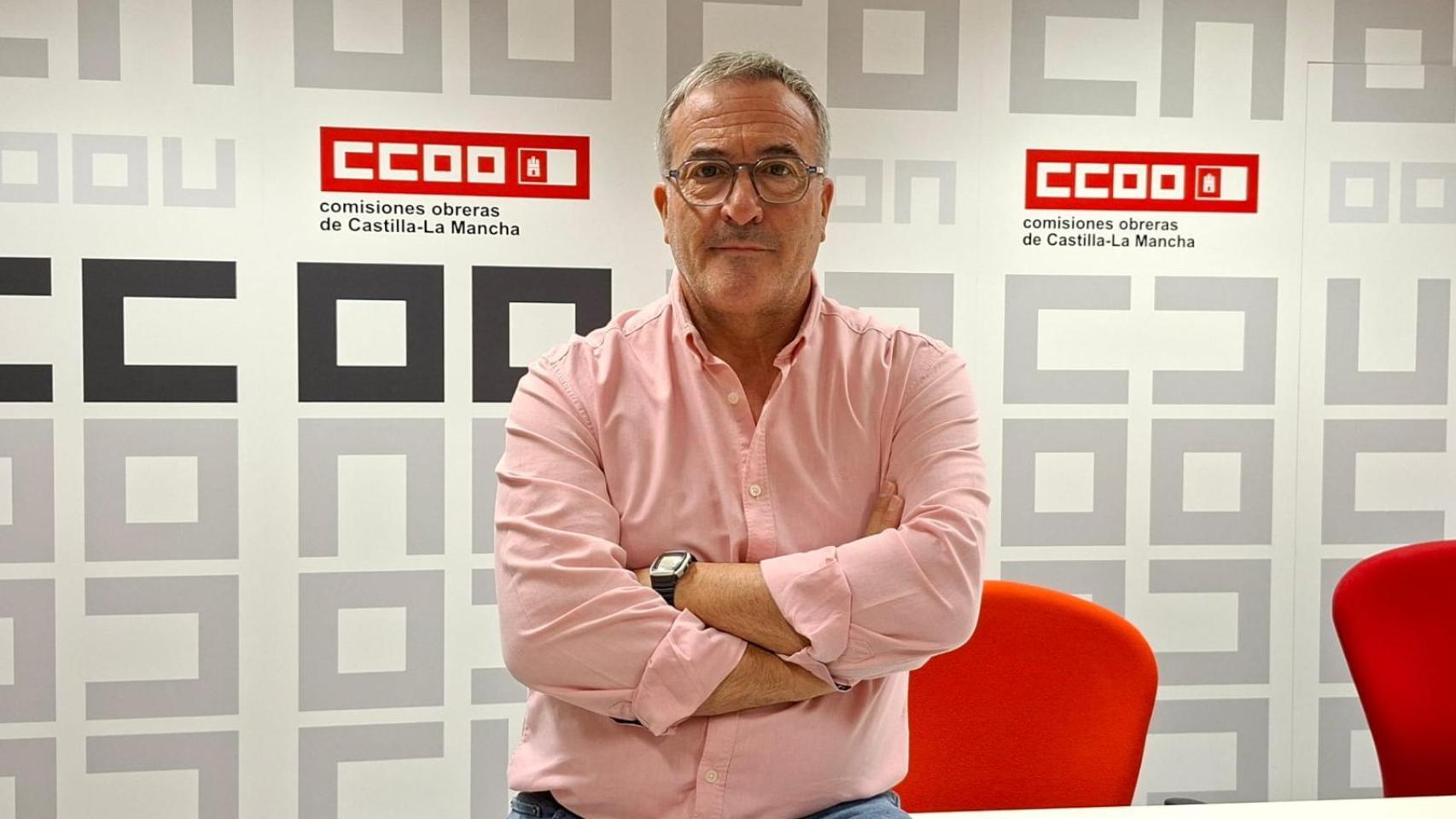 Ángel León, secretario de Acción Sindical de CCOO Castilla-La Mancha.