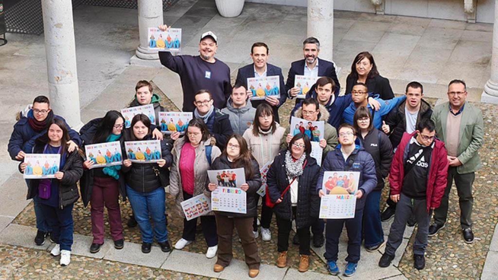 Imagen de la presentación del nuevo calendario de Down Valladolid.