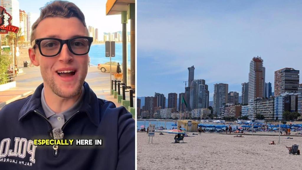 El creador de contenido británico Harry Tokky en Benidorm.