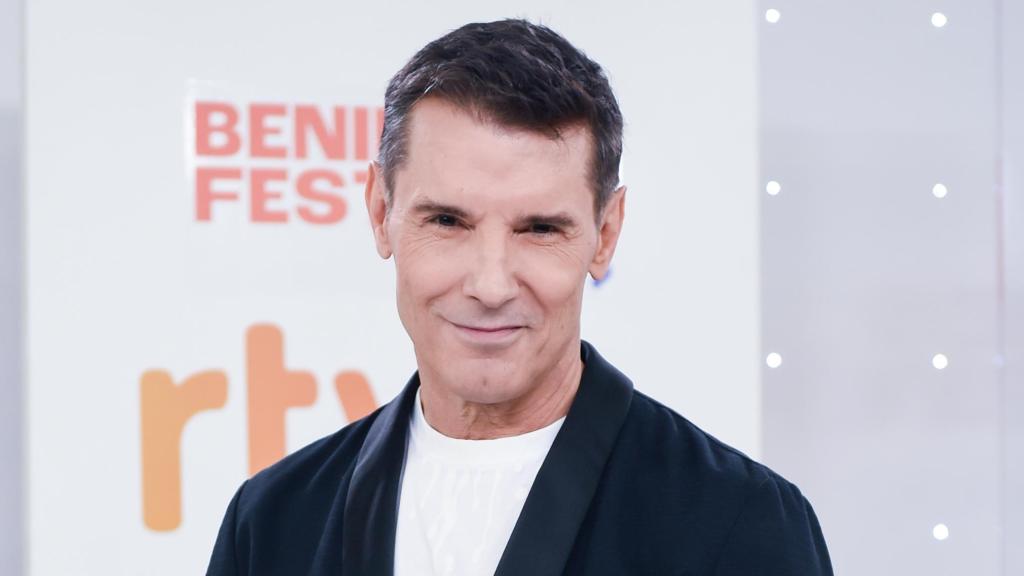 Jesús Vázquez, en la rueda de prensa con los presentadores del Benidorm Fest 2026.