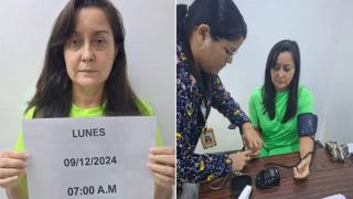 As últimas imagens de Rocío de Miguel são as divulgadas pelo regime chavista como prova de vida em dezembro de 2024.