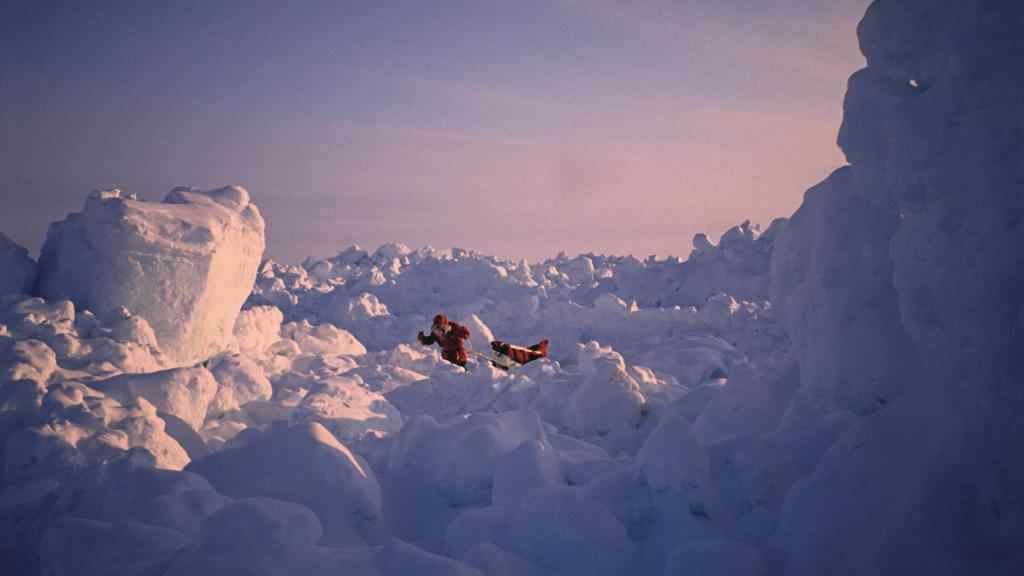 Una de las fotos tomadas por Erling Kagge durante la expedición de 1990. Foto: Erling Kagge