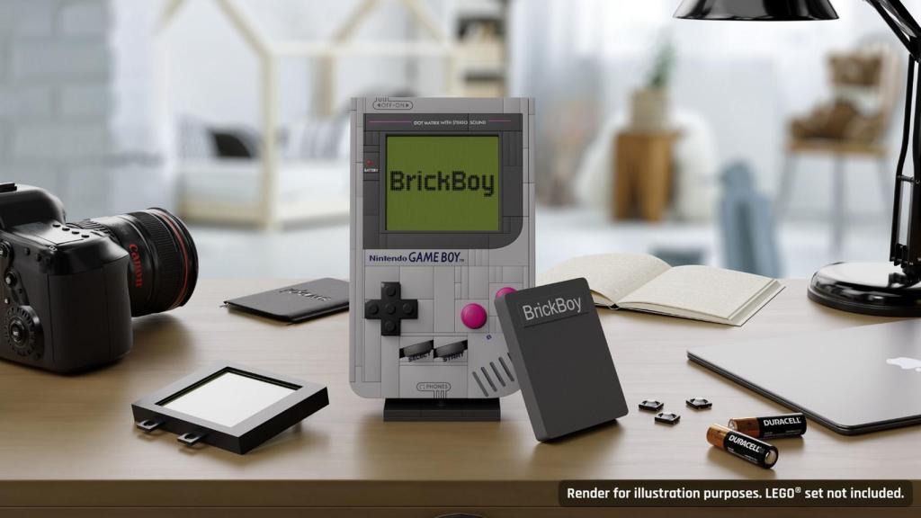 LEGO Game Boy con BrickBoy instalado.