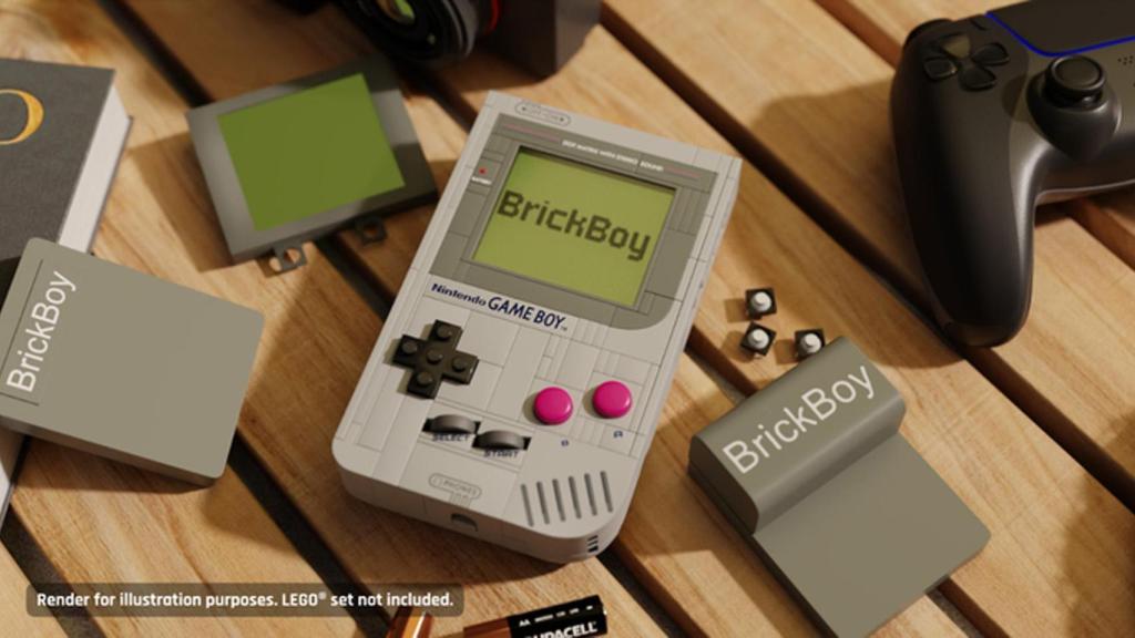 LEGO Game Boy con BrickBoy instalado.