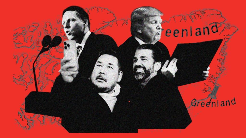 Peter Thiel, Jörgen Boassen, Trump Jr. y Donald Trump.