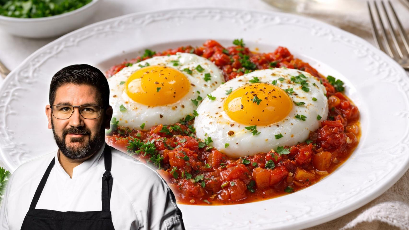 Dani García, cocinero, en un montaje de El Español