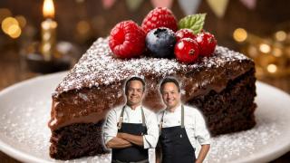 Hermanos Torres (55), chefs: La tarta de chocolate más rica se hace sin harina, en 25 minutos y manchando solo un bol