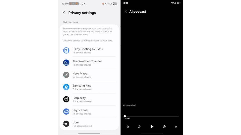 El nuevo Bixby se podrá conectar con otras apps y generar podcasts