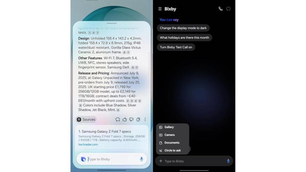 El nuevo Bixby para móviles Samsung Galaxy, basado en Perplexity
