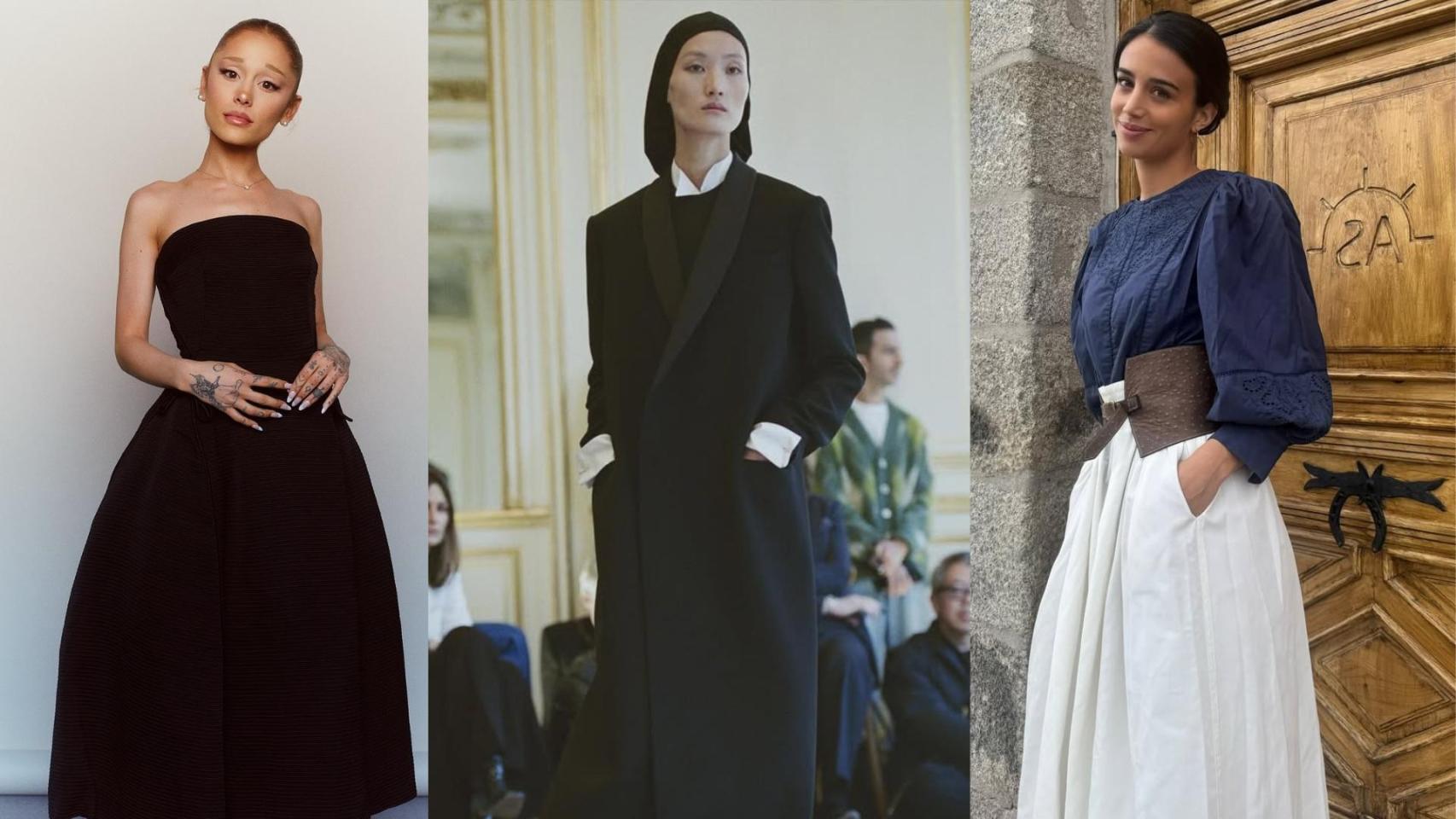 Tres ejemplo de la estética que está arransando en 'street style' y plataformas.